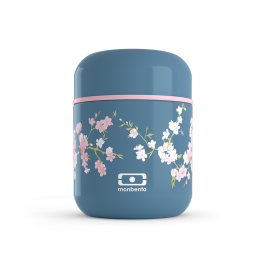 Petite boite bento isotherme isotherme - MB Capsule Flower Mood Denim